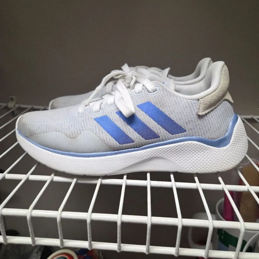 ADIDAS WOMEN'S PUREMOTION 2.0 RUNNING SHOE SNEAKERS WHITE BLUE SIZE 7 Shoe 3
